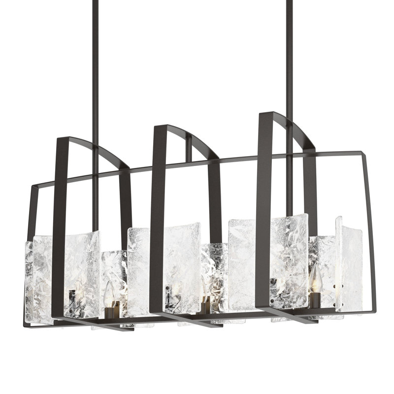 Arc 8 - Light Kitchen Island Linear Pendant, Oil Rubbed Bronze