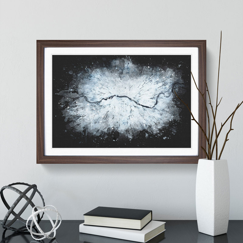 Passing by the Forest - Picture Frame Graphic Art Print, 24cm H x 33cm W x 2cm D, Walnut Framed