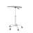 Adjustable Height Transparent Tempered Glass Table Desk Table With Lockable Wheels(Adjustable Range 24.2 "32.7 ")-666451997