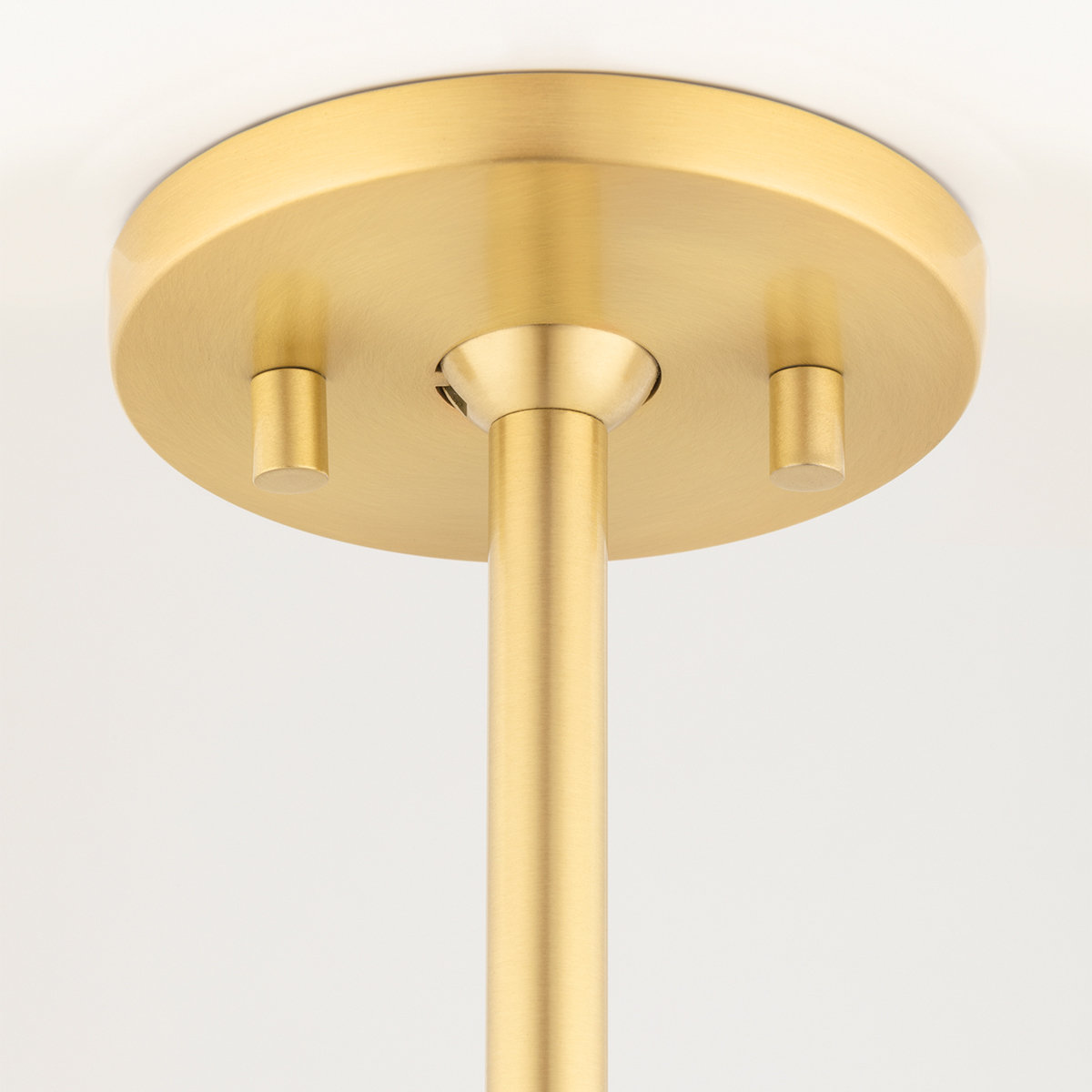 Viera Single Light Metal Pendant, 7" H x 14" W x 14" D, Aged Brass