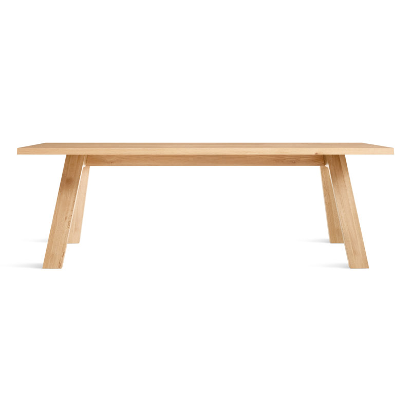 A Walk In The Park Solid Wood Dining Table, Walnut, 38" W x 90" L