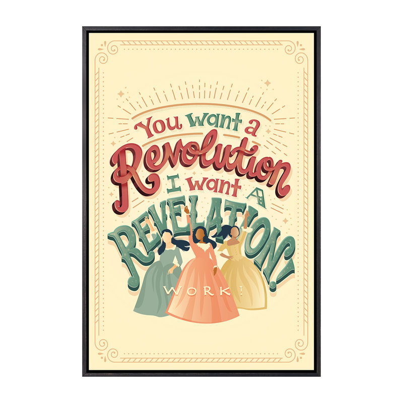 «Hamilton X» par Risa Rodil - publicité imprimée, H 26 po x l 18 po x 1,5 po, Toile avec cadre noir patiné, Aucun mat