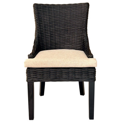 Alfresco Dining Chair Black Kuba Weave