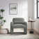 Chenille Upholstered Mordern Design Accent Armchair with Pillow