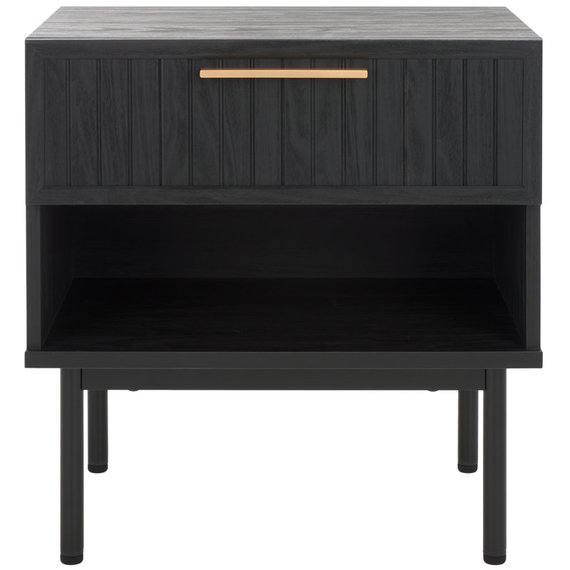 Casmira 21.7'' W Nightstand, Black