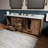 Rustic Barnwood Double Bath Vanity 84 In. W X 22 In. D, And 34 In. Mirrors-117984736