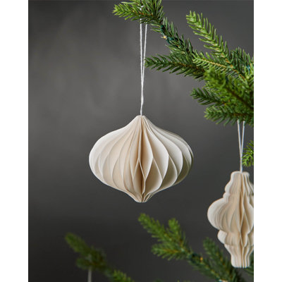 10cm Geometric Paper Bauble