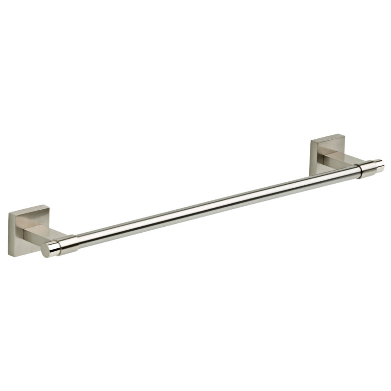 Maxted 18" Wall Mounted Towel Bar, Brushed Nickel