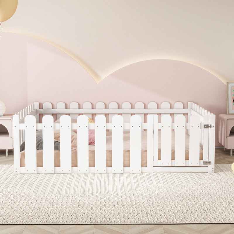 Jutta Solid Wood Bed, 140 x 200cm, White
