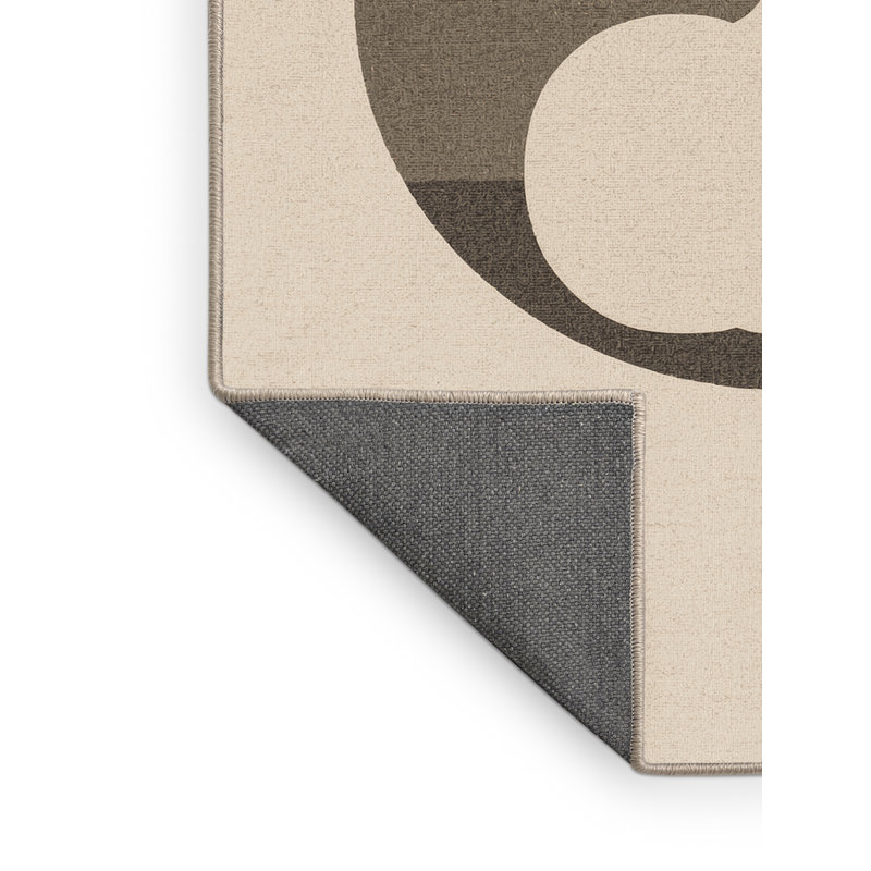 Soft Plush Etzel Thanksgiving Modern & Contemporary Abstract Area Rug in Beige – Beige Binding, 4x6