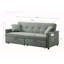 3 In 1 Convertible Sleeper Sofa Bed, Modern Fabric Loveseat With Pullout Bed, Reclining Backrest, And Storage Pockets For Living Room, Grey-777428361