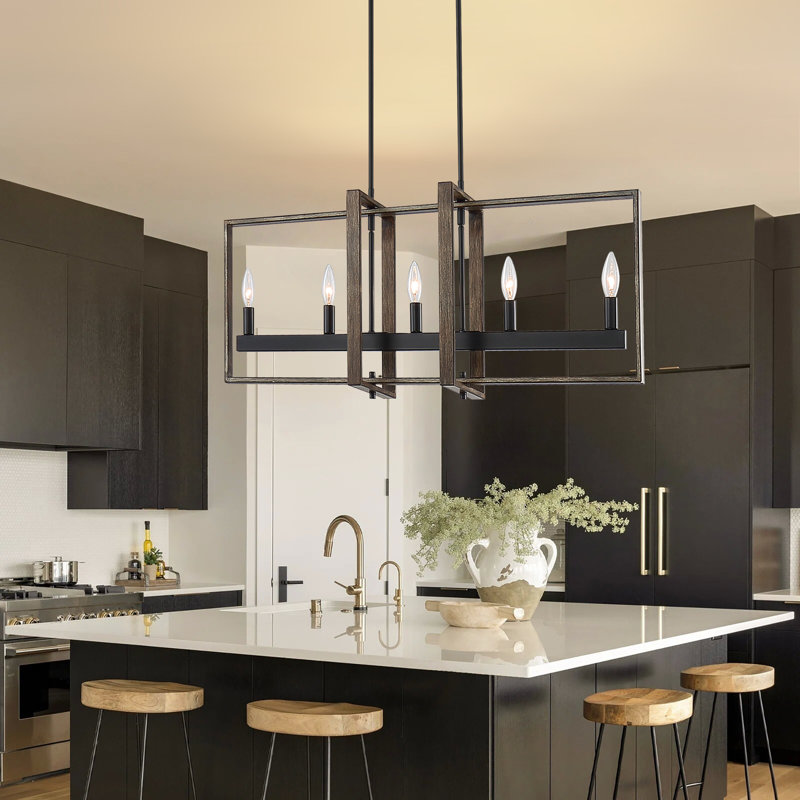 Airel 5 -Light Kitchen Island Linear Pendant Light