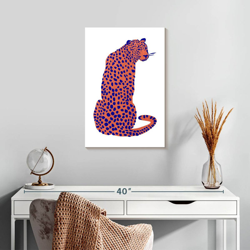 Brampt Bright Leopard I, 24" H x 16" W