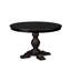 L'ensemble de salle à manger 7 pièces se compose d'une table de cuisine et de 6 chaises en polyester beige clair avec dossier capitonné - noir sablé-786056770
