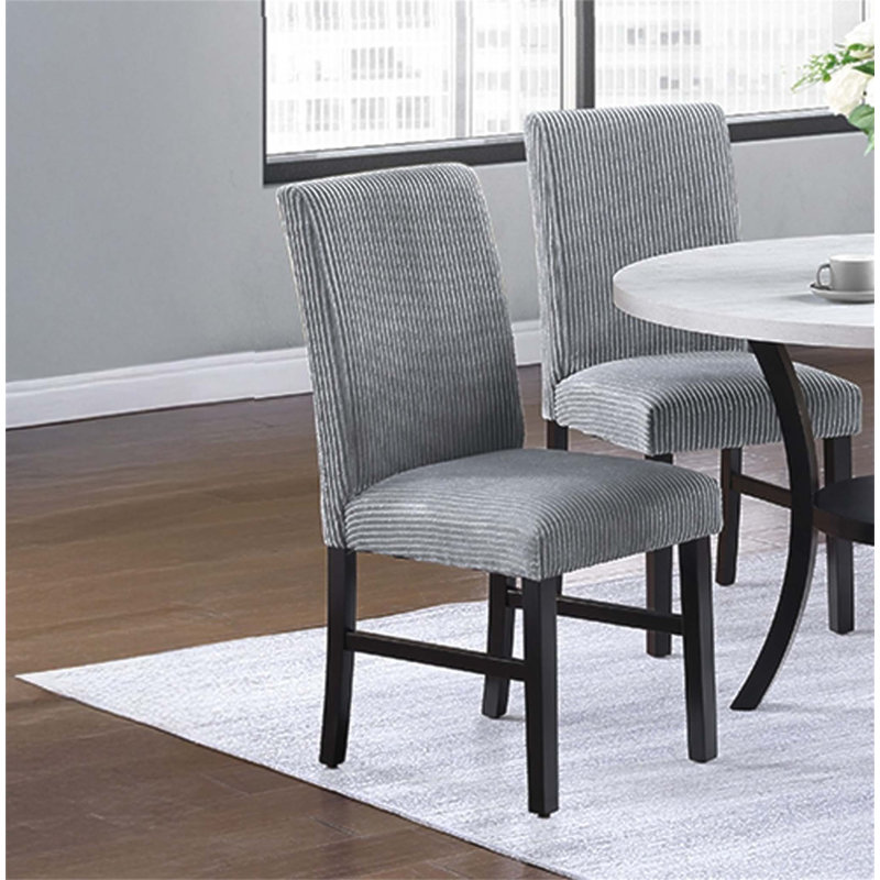 Ensemble de chaises de salle à manger en velours côtelé 2 pièces Corduroy