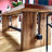 Rectangular Brown Solid Wood Dining Table-1680427769