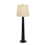 Nerissa Floor Lamp-Glossy Black Cast Aluminum