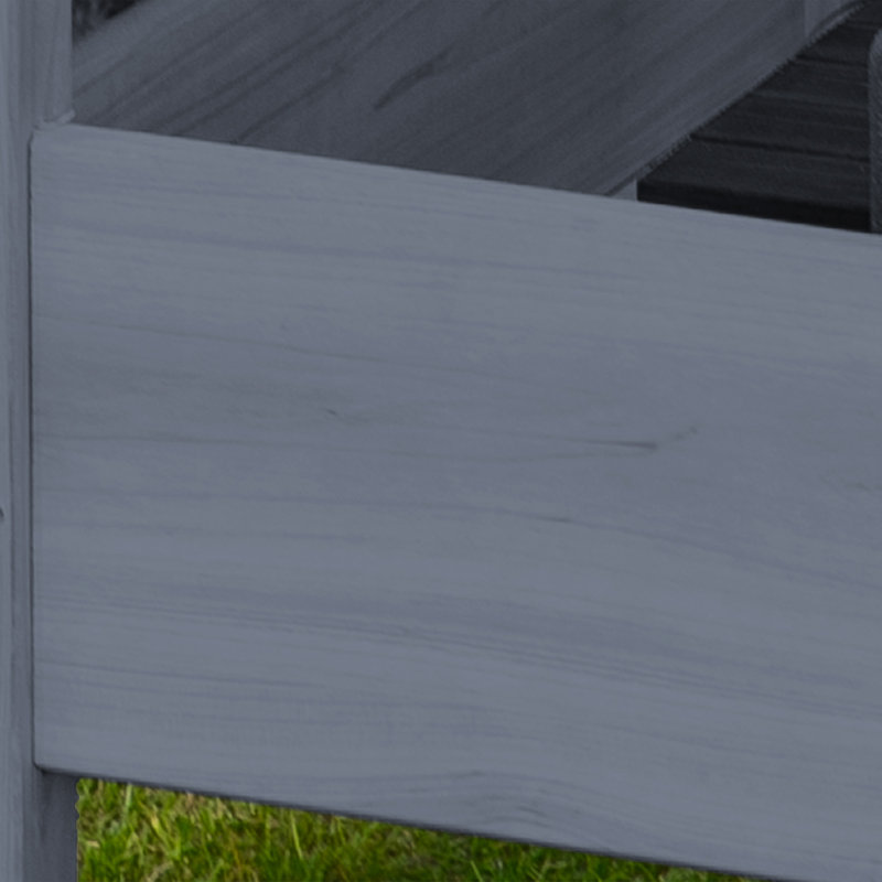 Lit de jardin surélevé en bois, bac à fleurs surélevé, bac à fleurs à 2 niveaux de 34 po x 34 po x 28 po pour la cour arrière, patio pour cultiver des légumes, des herbes et des fleurs