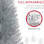 Arbre de Noël artificiel 5 pi argent, 294 pointes, feu - avec support en plastique