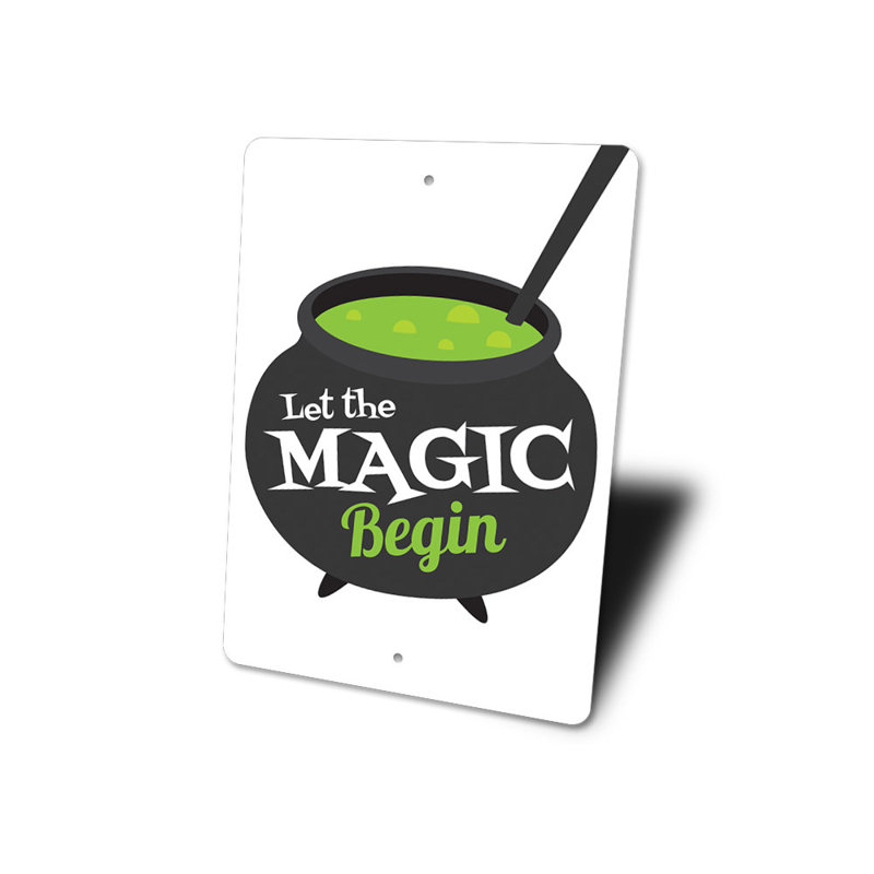 Cauldron Sign, 18" H x 12" W x 0.06" D