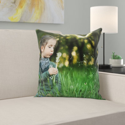 Microsuede Throw Pillow