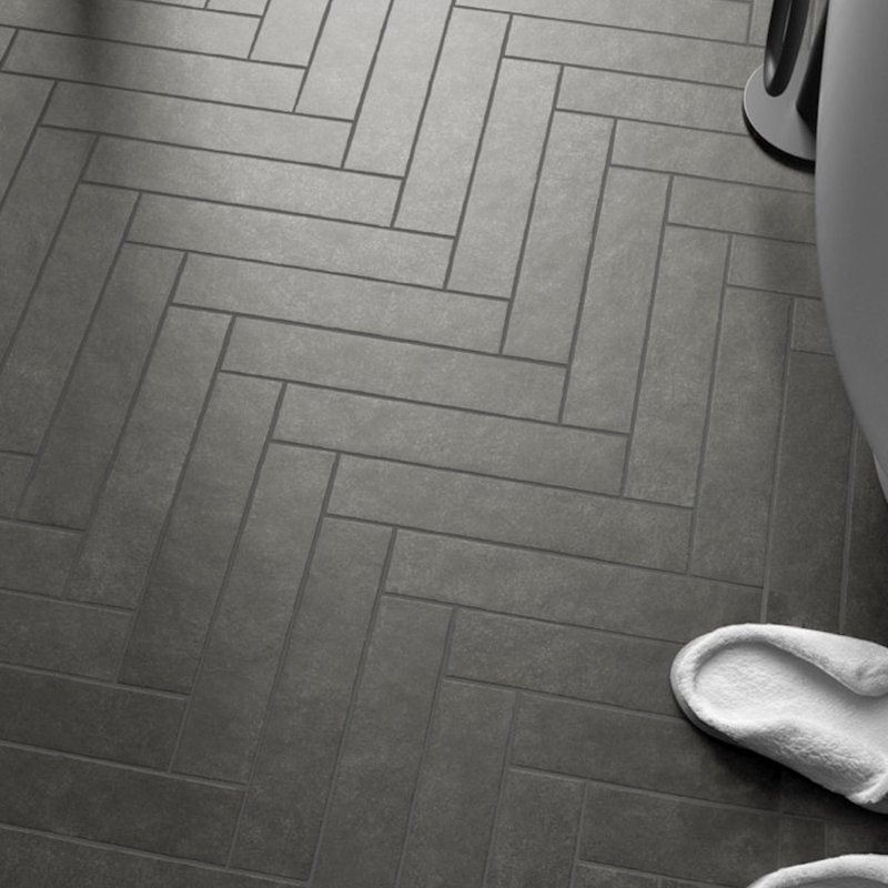 Stage 2.5 in. x 12 in. Stone-Look Porcelain Floor And Wall Tile (5.38 Sq. Ft. / Case), Charcoal