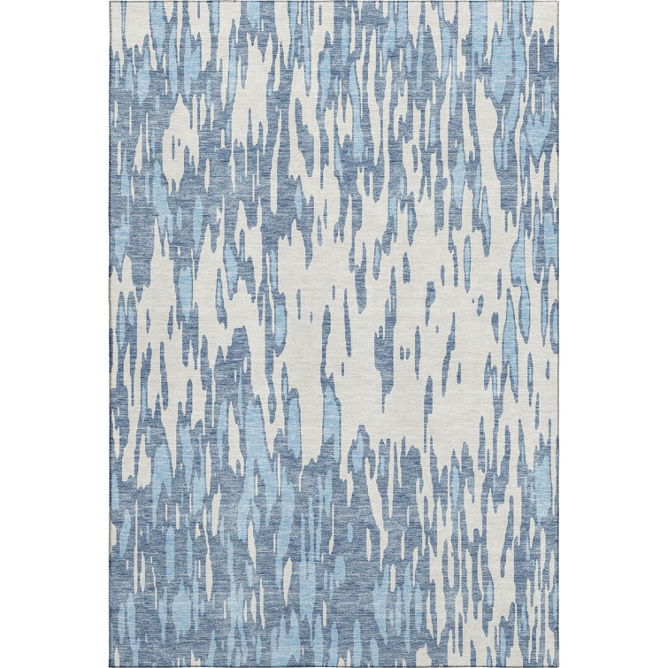Premium Machine Washable Prisco Denim Rug