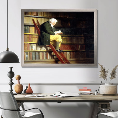 Charmante bibliothèque de la bibliothèque de Londres, bibliothèque murale, art mural rétro brun