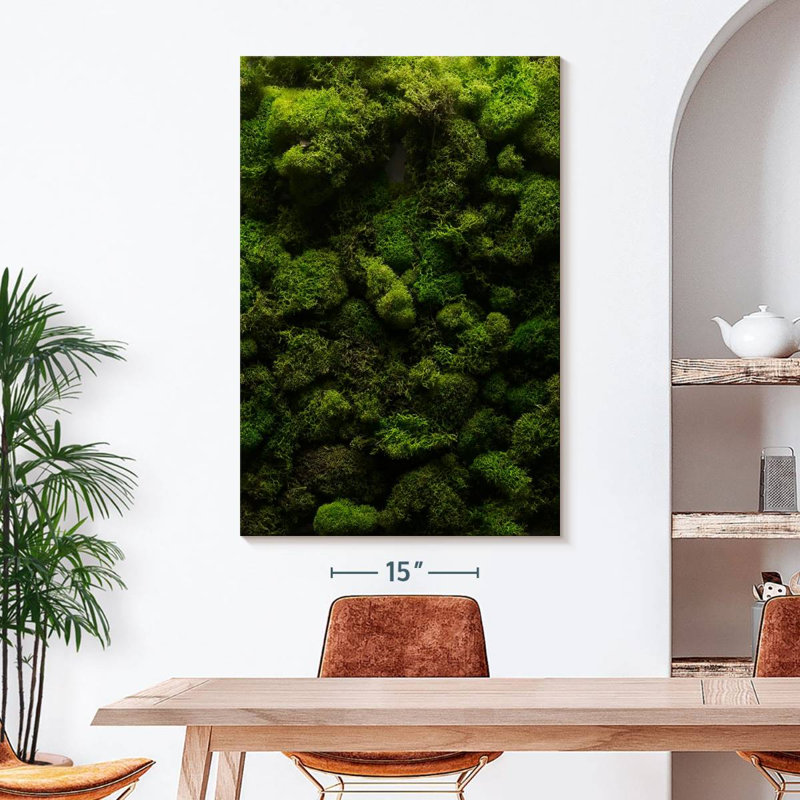 Mousse épaisse sur toile, H 48 po x l 32 po x P 1,25 po