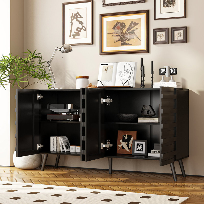 Buffet noir H 31,4 po