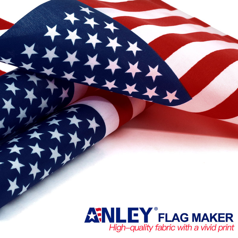 Patriotic Mini American Flag with Black Pole and Base
