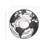 Stylish Decorative Metal Wall Accessory, Black Finish, 27.6 x 27.6 inches | 100% Metal Construction, Thickness: 0.08 inches | Perfect for Modern Home Decor, Durable & Eye-Catching Design for Any Room