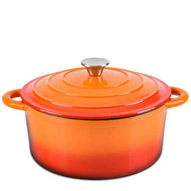 MasterPRO Gastro Ceramic Cast Aluminum 7.5 qt. Dutch Oven with Tempered Glass Lid, Blue