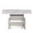 47" Wood Folding Dining Table with storage rack and cabinet, Removable Entryway Table with 6 Wheels, White Marble Color Kitchen Island, Side Table and Coffee Table Versatile Table Space Saving