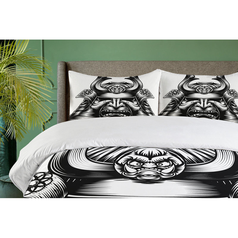 Eclectic Polyester Duvet Cover, Queen Duvet Cover + 2 Standard Shams