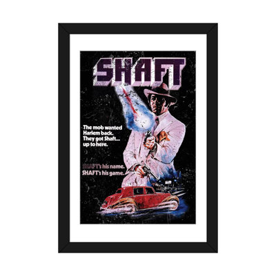Shaft Promotional Poster Vintage Advertisement on Canvas