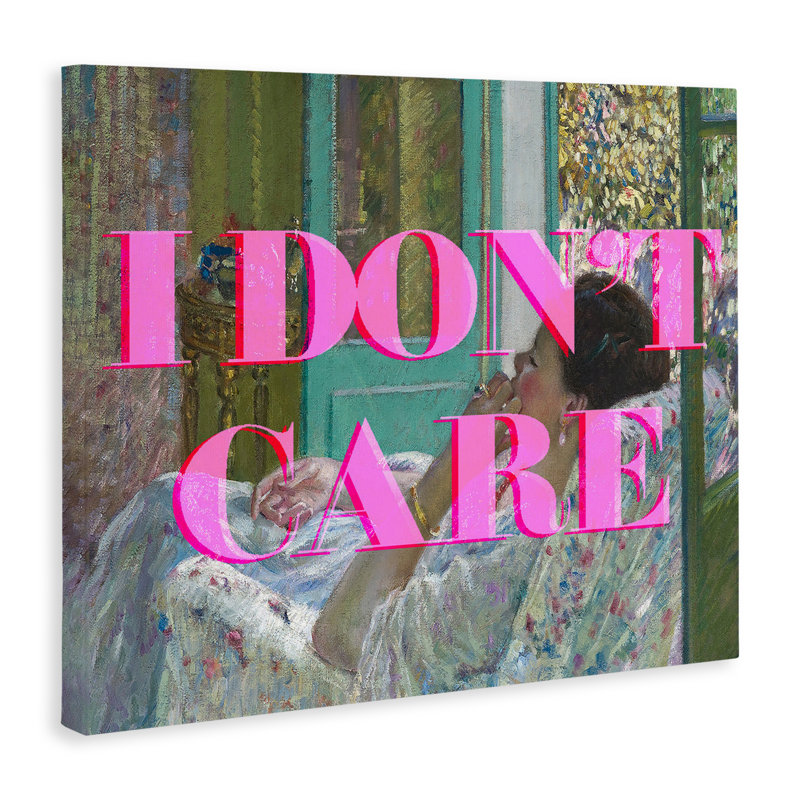 «I Don't Care over Classic», toile par Lil 'Rue, H 36 po x l 48 po