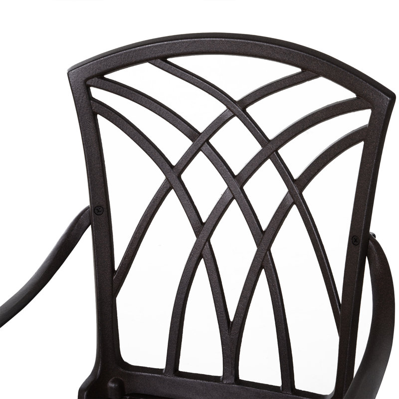Patio Dining Set with, Light Black