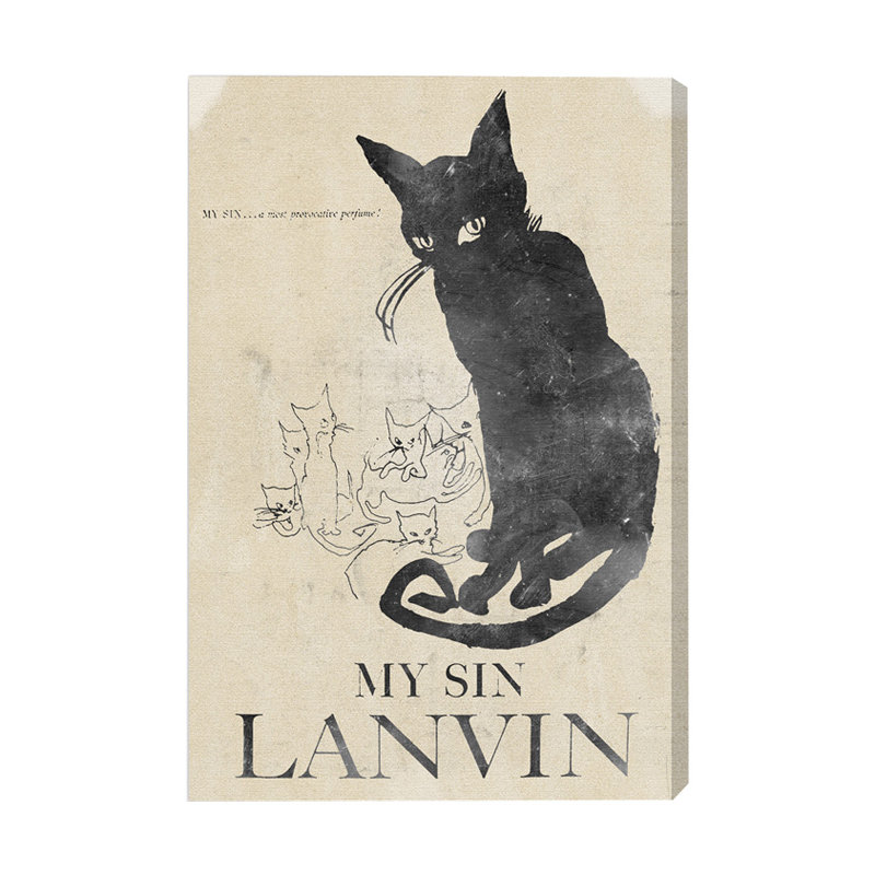 My sin on toile, H 15 po x l 10 po