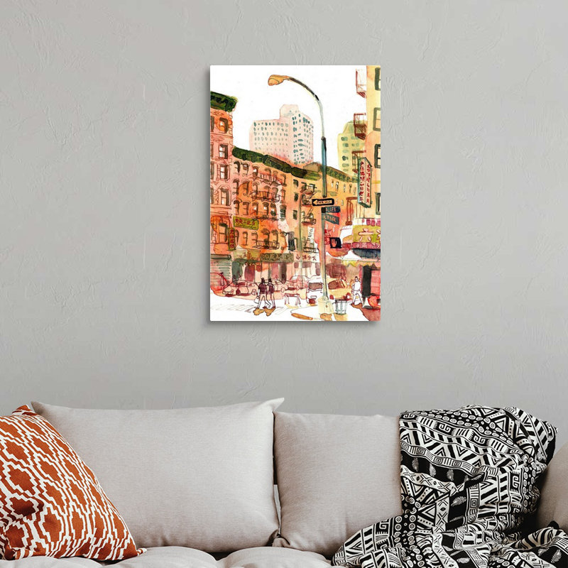 " Chinatown, New York City " by Eleanor Doughty, Wrapped Canvas, 30" H x 20" W x 1.25" D