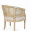 Chaise décorative en bois d'hévéa beige naturel