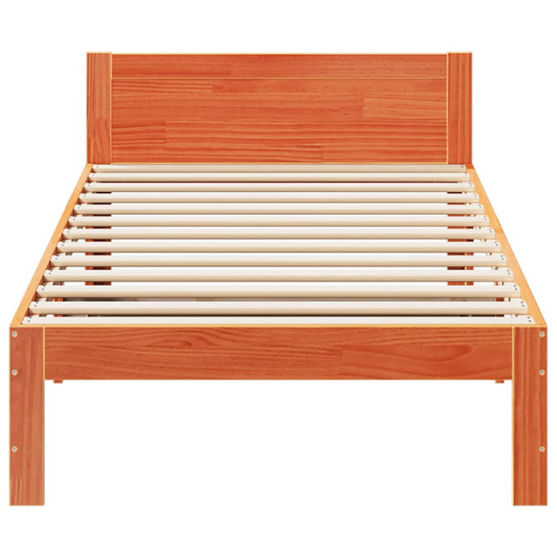 Ellijay Bed Frame, 80cm W x 200cm L, Wax brown