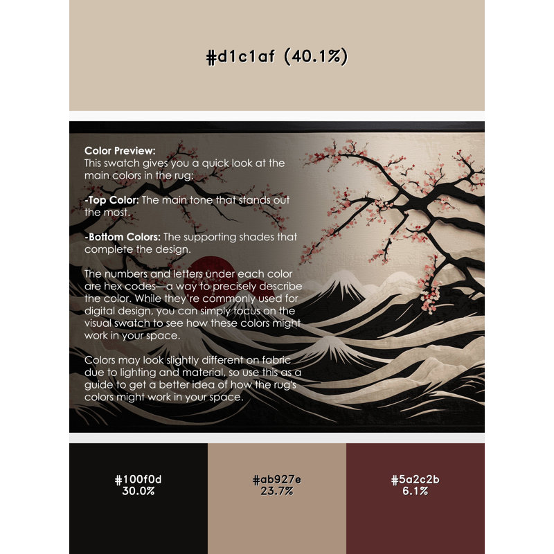Scarlet Mist Rug, Round 4'