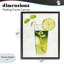 Cadre flottant Summer Cocktail Lime Mint, design par Lorenzo Collective-1547297554-1547297582