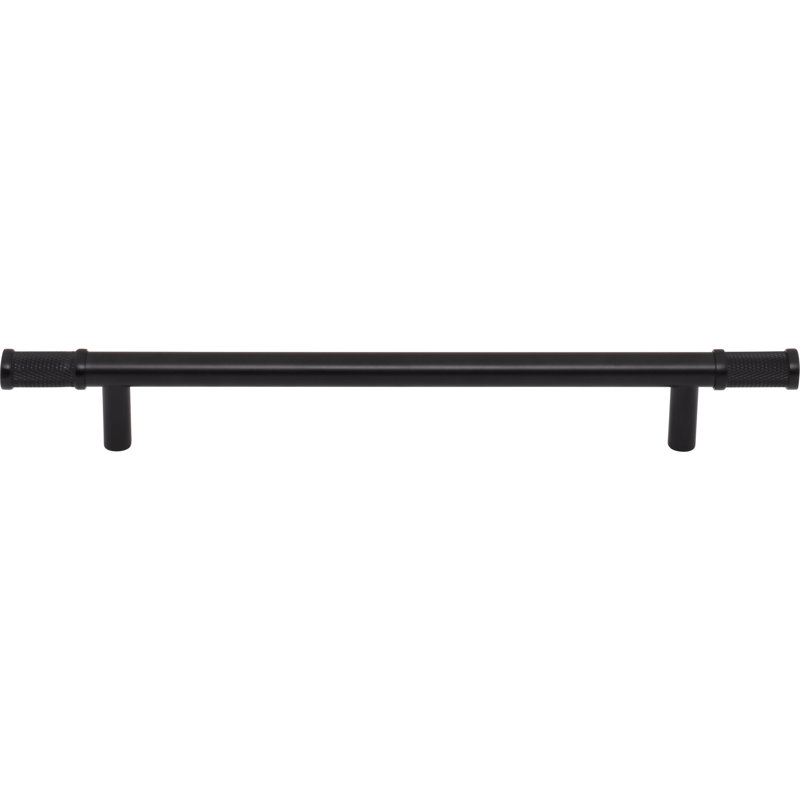 Burnham Bar Pull, Flat Black, 7 9/16" Center To Center