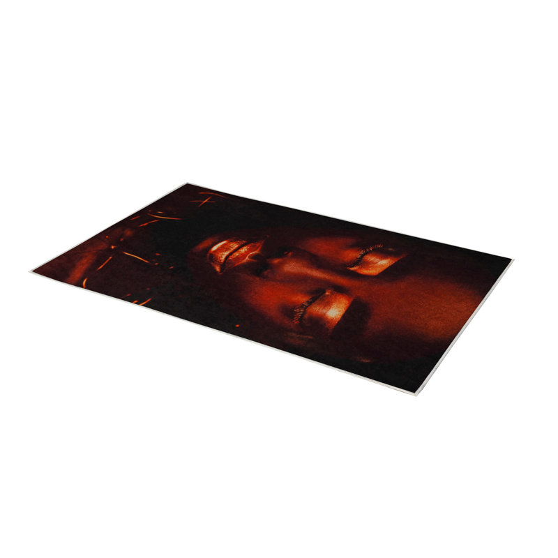 Tapis tissé de qualité supérieure, 5,2 x 7,5 pi, 100% polyester, antibactérien, antidérapant, hauteur des poils de 0,3 po | Lavable à la machine, impression numérique 3D | Parfait pour le salon, la chambre à coucher et le bureau