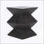 Outdoor Lightweight Concrete Side Table with Geometric Design for Modern Spaces and Easy Mobility