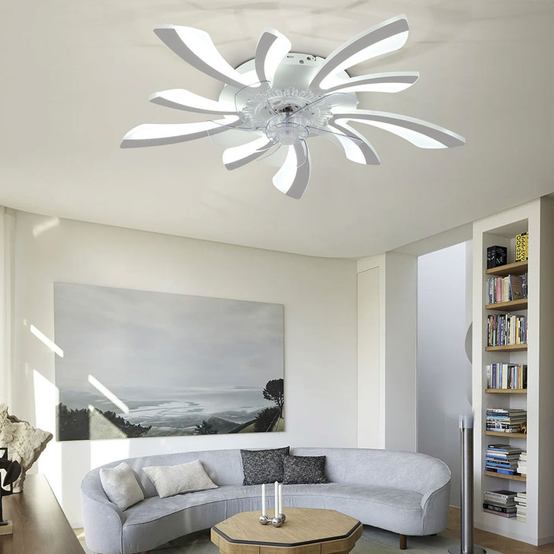 Annuska 78cm Ceiling Fan with LED Lights, White