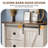Farmhouse 5 Drawers Dresser Wood Rustic with Sliding Barn Door & Shelf-1147057867