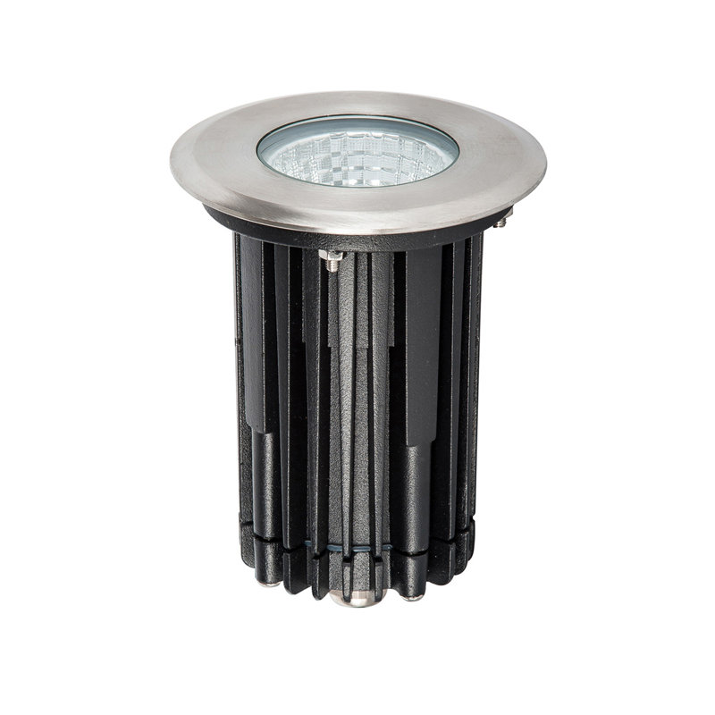 Jazelle Black/Silver Low Voltage Integrated LED Metal Deck Light